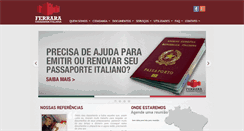 Desktop Screenshot of ferraracidadaniaitaliana.com.br