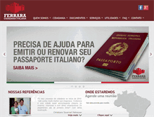 Tablet Screenshot of ferraracidadaniaitaliana.com.br